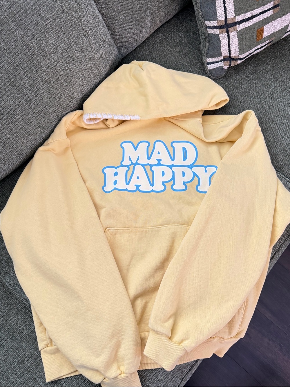 Madhappy Pastel Yellow Pullover Hoodie